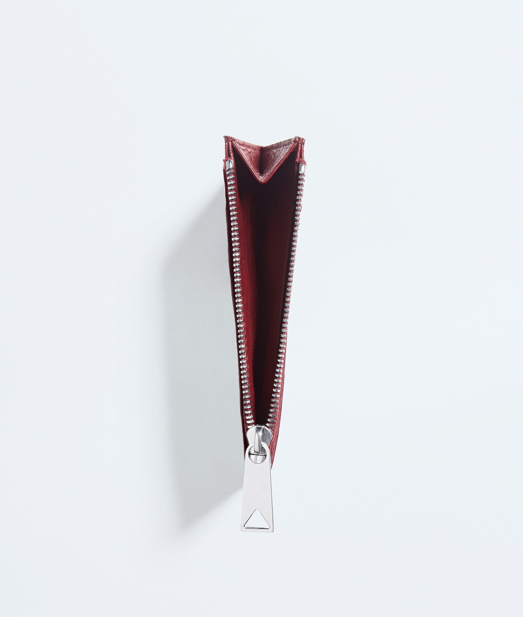  Ví Bottega Veneta Woven Mycelium Card Case 'Lava Red' 