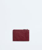  Ví Bottega Veneta Woven Mycelium Card Case 'Lava Red' 