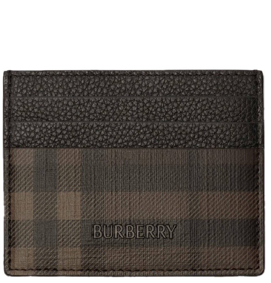  Ví Burberry Check Card Case 'Dark Brown' 