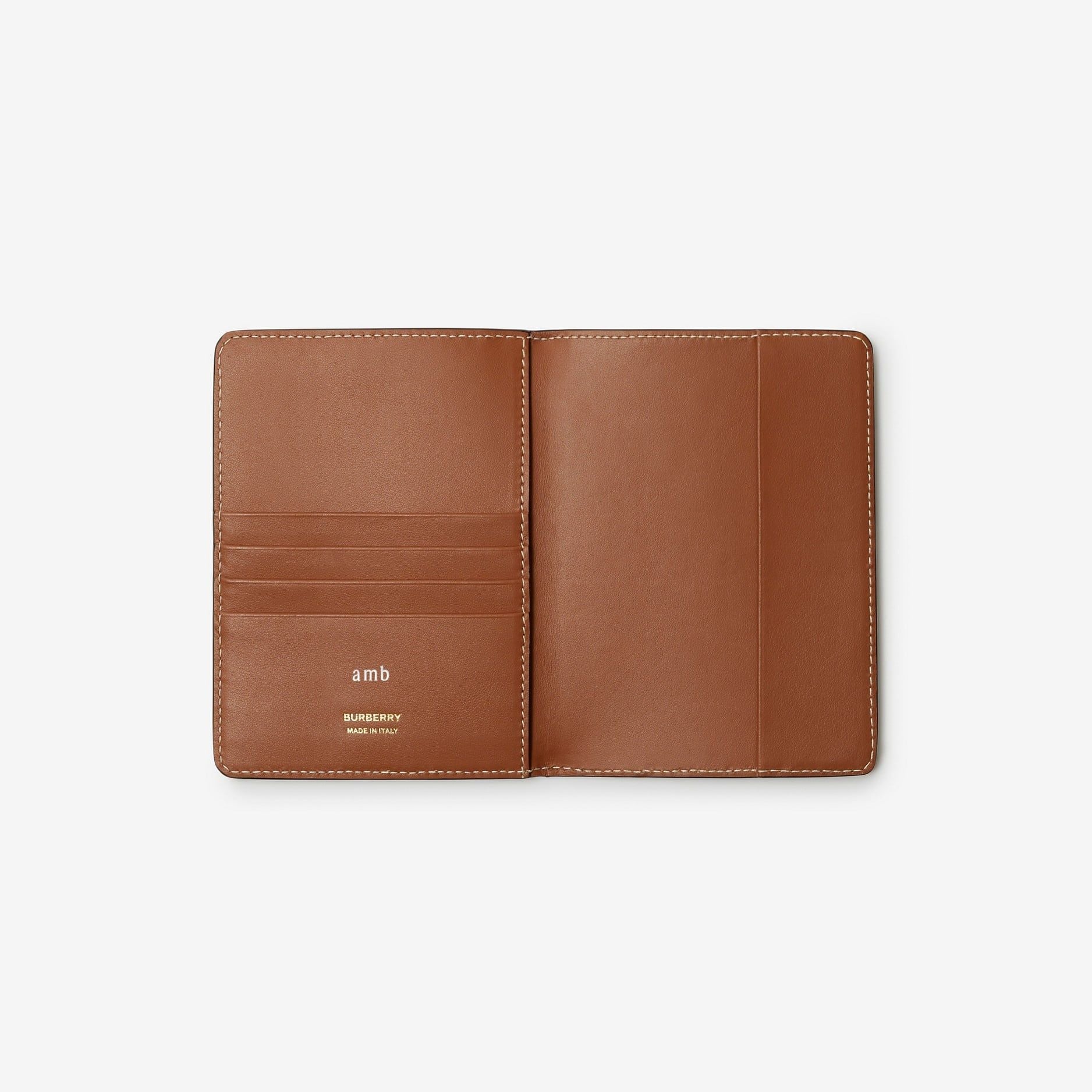 Ví Burberry Check Passport Holder 'Beige' 