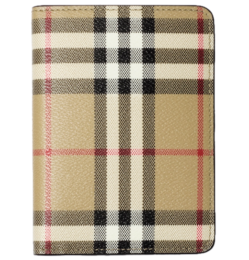  Ví Burberry Check Passport Holder 'Beige' 