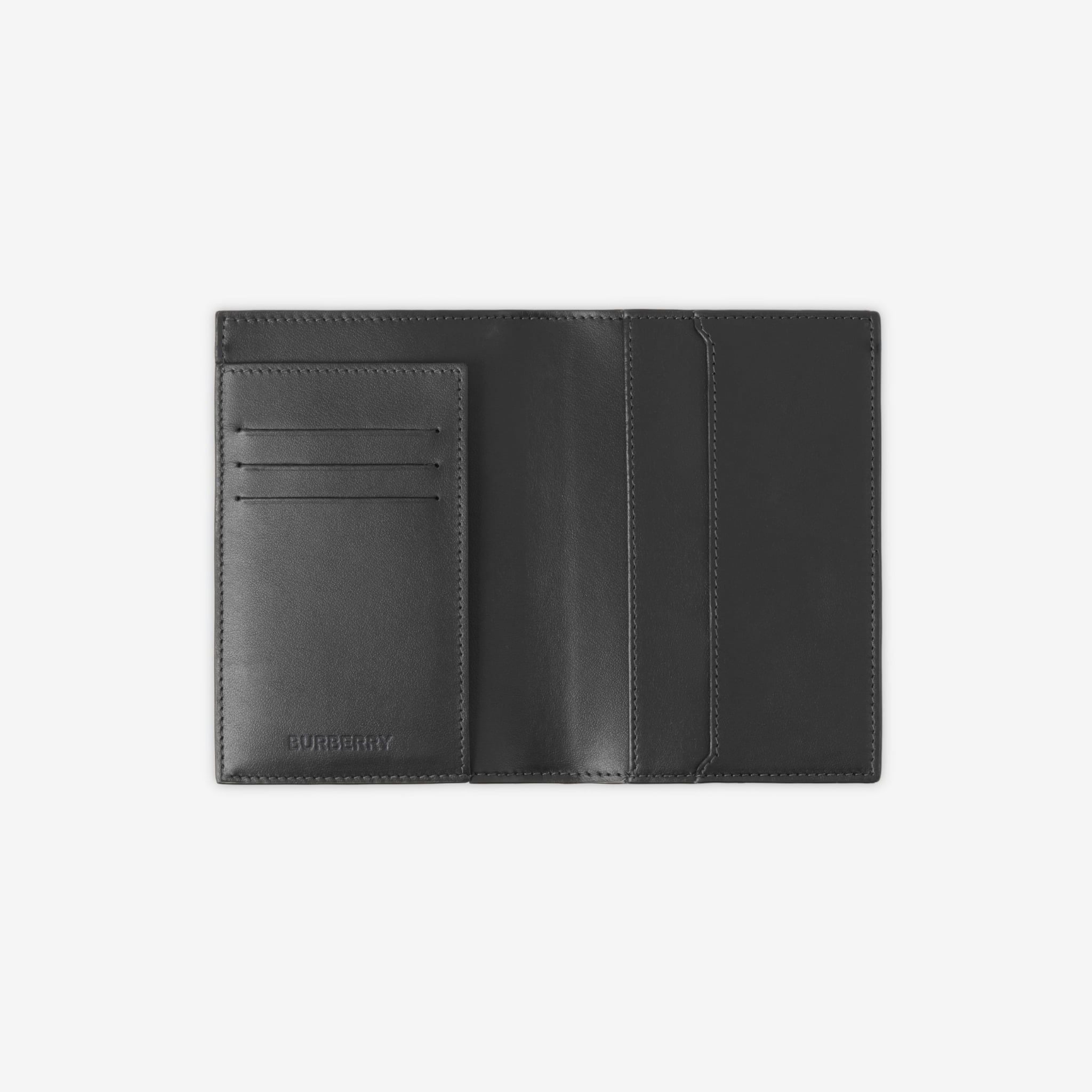  Ví Burberry Check Passport Holder 'Grey' 