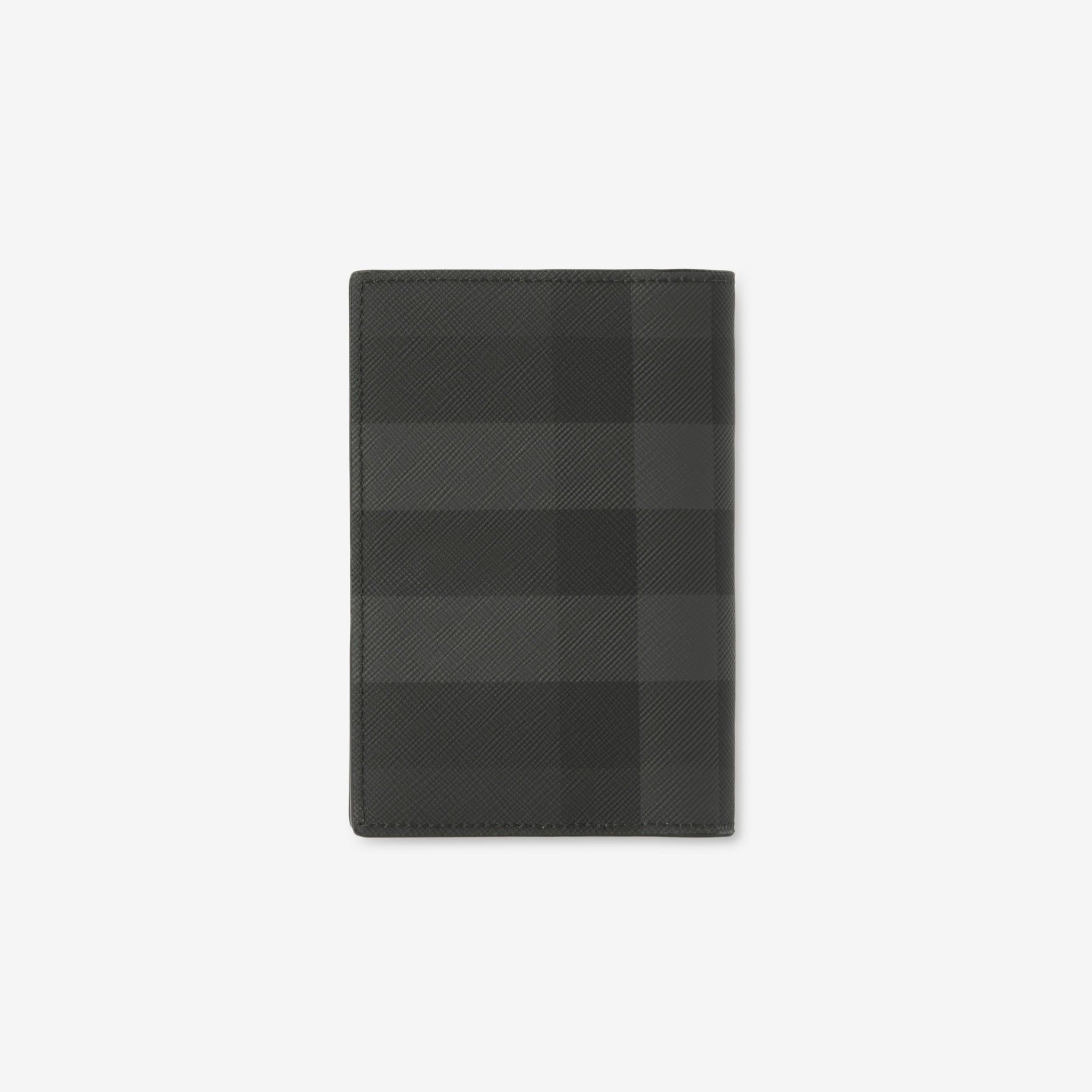  Ví Burberry Check Passport Holder 'Grey' 