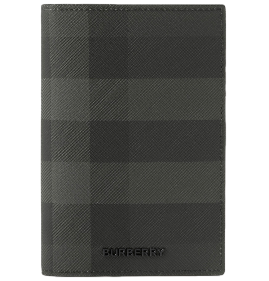  Ví Burberry Check Passport Holder 'Grey' 
