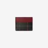  Ví Burberry City Check Card Case 'Iron Grey Red' 