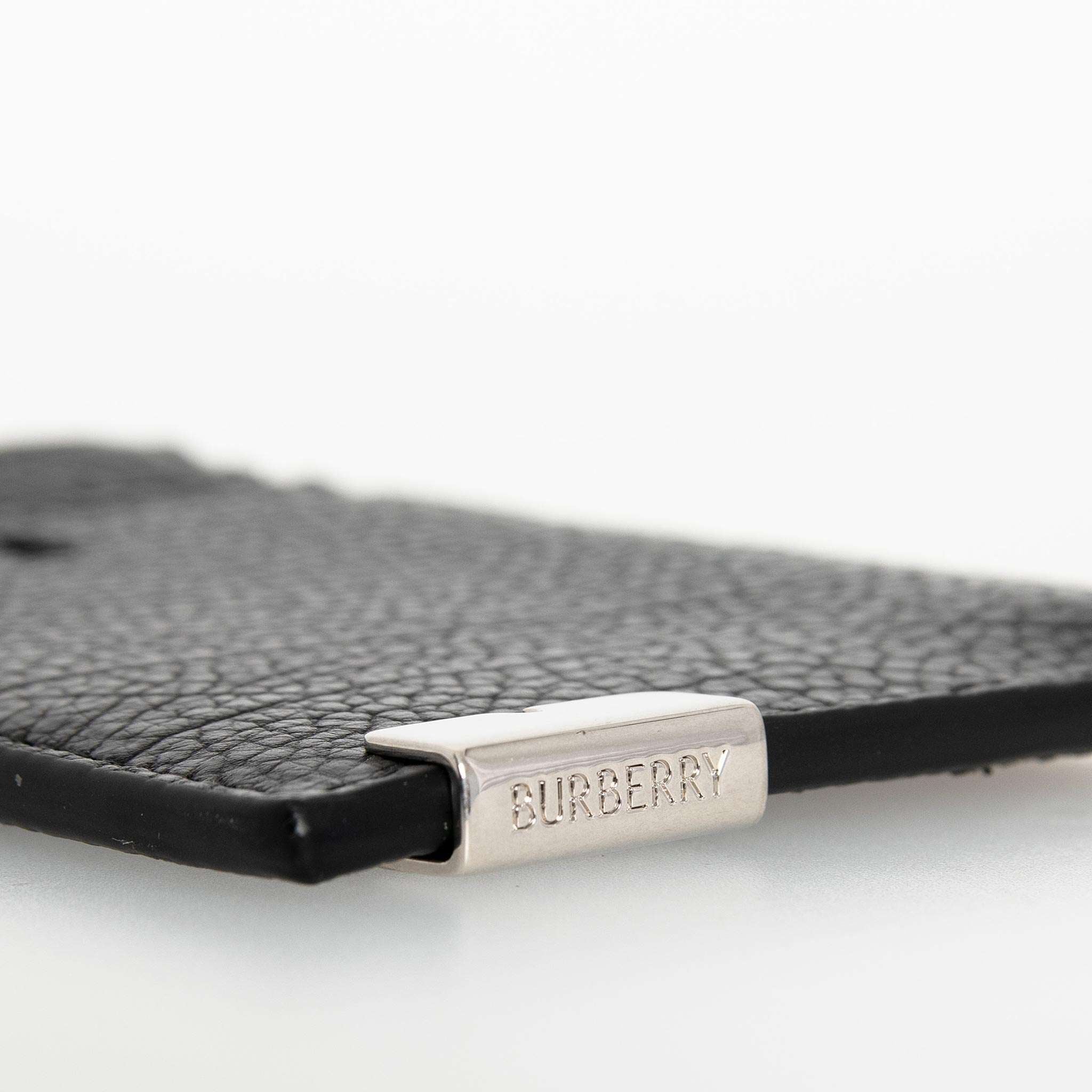  Ví Burberry Leather Zip Card Case 'Black' 