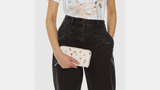  Ví Coach Accordion Zip Floral Print 'Chalk' 