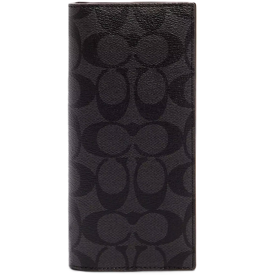  Ví Coach Breast Pocket Wallet Signature 'Black' 