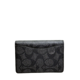  Ví Coach Leather Card Case 'Black' 