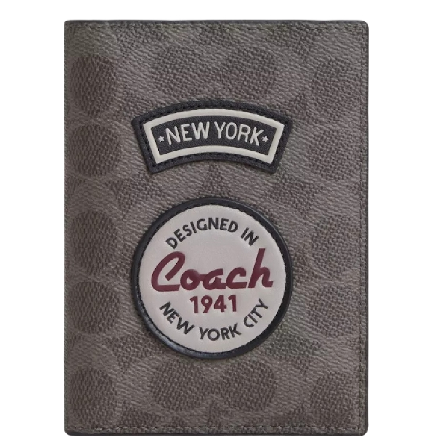  Ví Coach Passport Card Case 'Grey' 