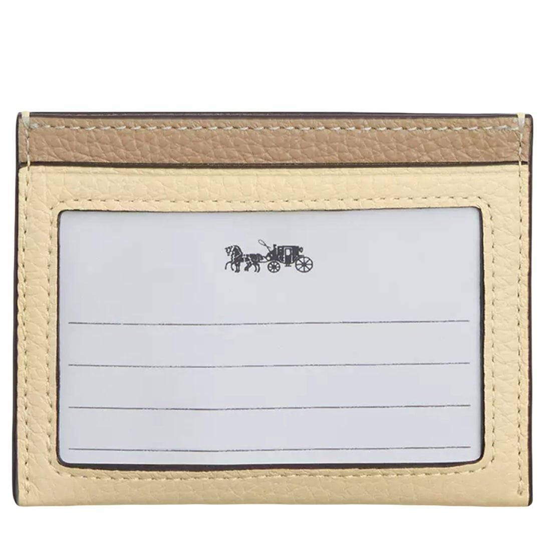  Ví Coach Slim Card Case 'Beige' 