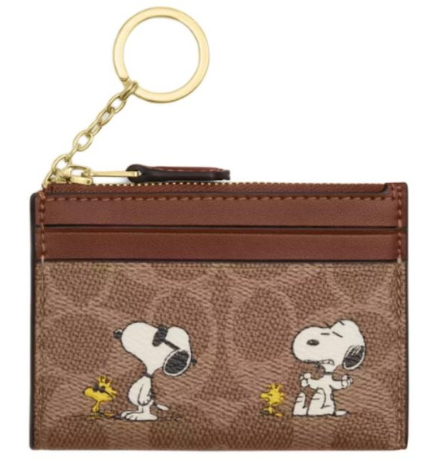  Ví Coach X Peanuts Mini Skinny Id Case 'Brown' 