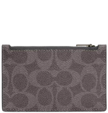  Ví Coach Zip Card Case 'Charcoal' 