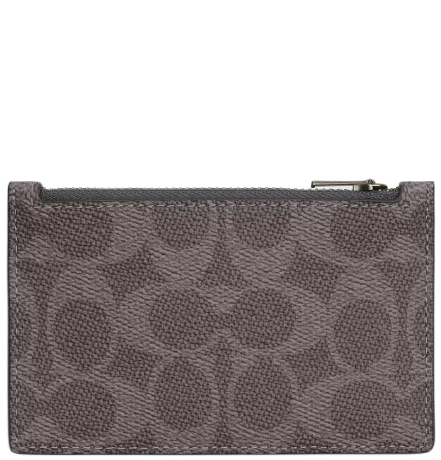  Ví Coach Zip Card Case 'Charcoal' 