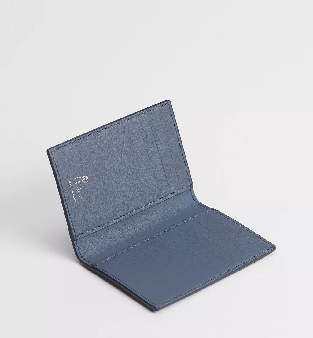  Ví Dior Bifold Card Holder 'Blue and White' 