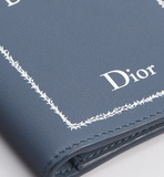  Ví Dior Bifold Card Holder 'Blue and White' 