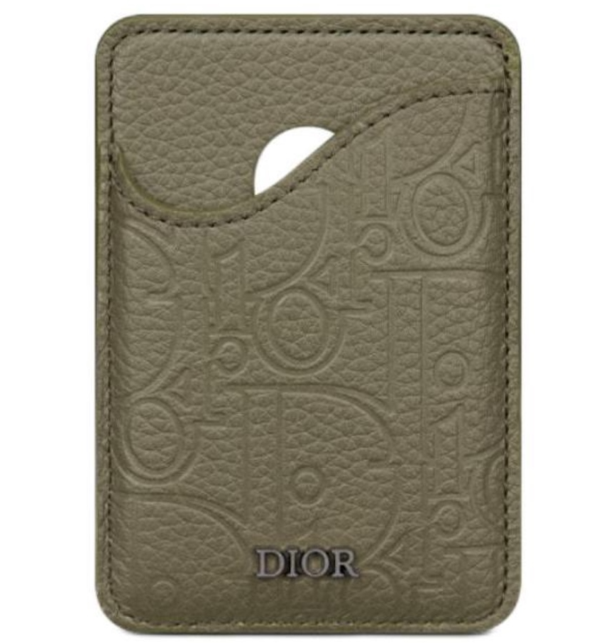  Ví Dior Gravity Print Effect Card Holder 'Olive' 