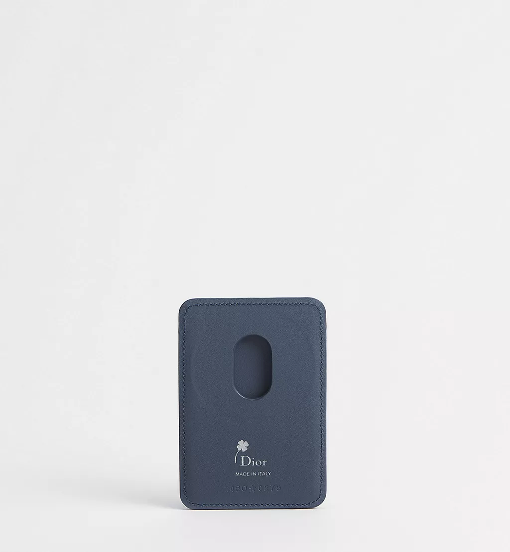  Ví Dior Magnetic Card Holder 'Blue and White' 