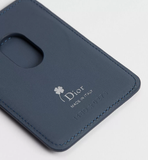  Ví Dior Magnetic Card Holder 'Blue and White' 