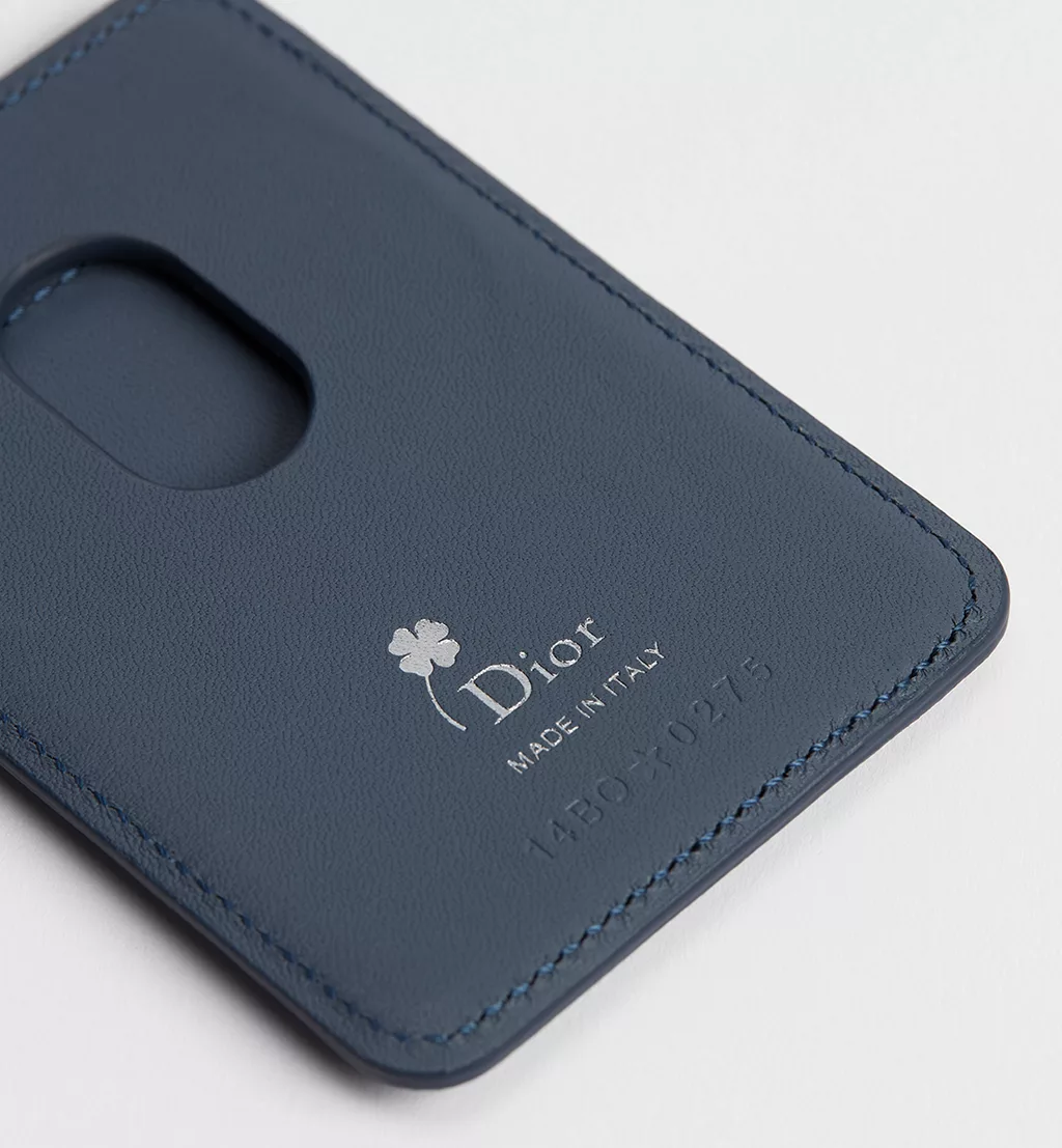  Ví Dior Magnetic Card Holder 'Blue and White' 