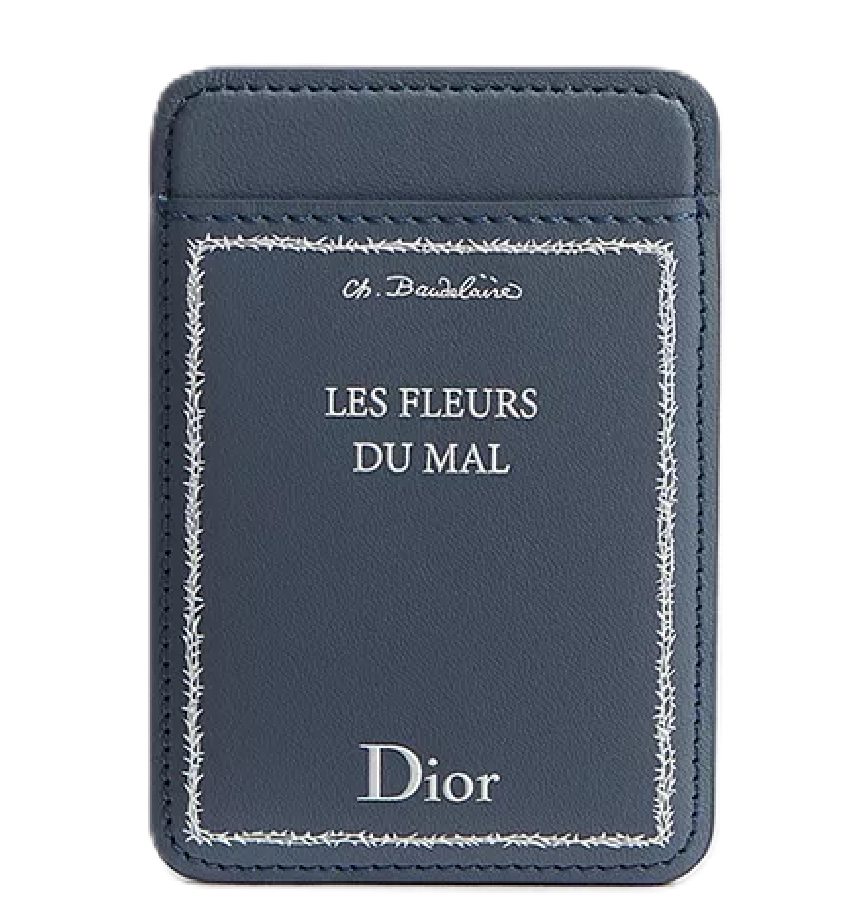  Ví Dior Magnetic Card Holder 'Blue and White' 