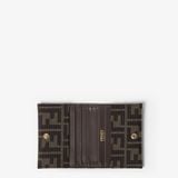  Ví Fendi FF Jacquard Card Case 'Brown' 