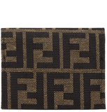  Ví Fendi FF Jacquard Card Case 'Brown' 