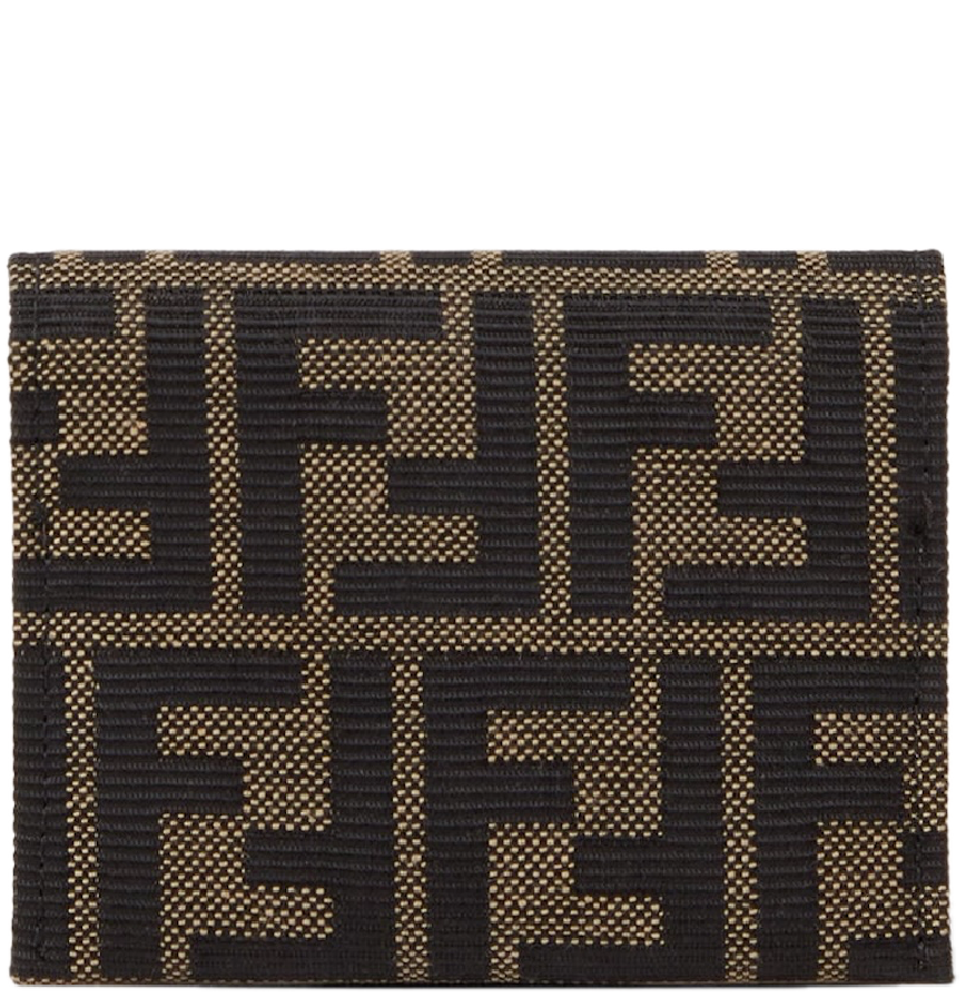 Ví Fendi FF Jacquard Card Case 'Brown' 