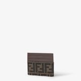  Ví Fendi FF Jacquard Card Holder 'Brown' 