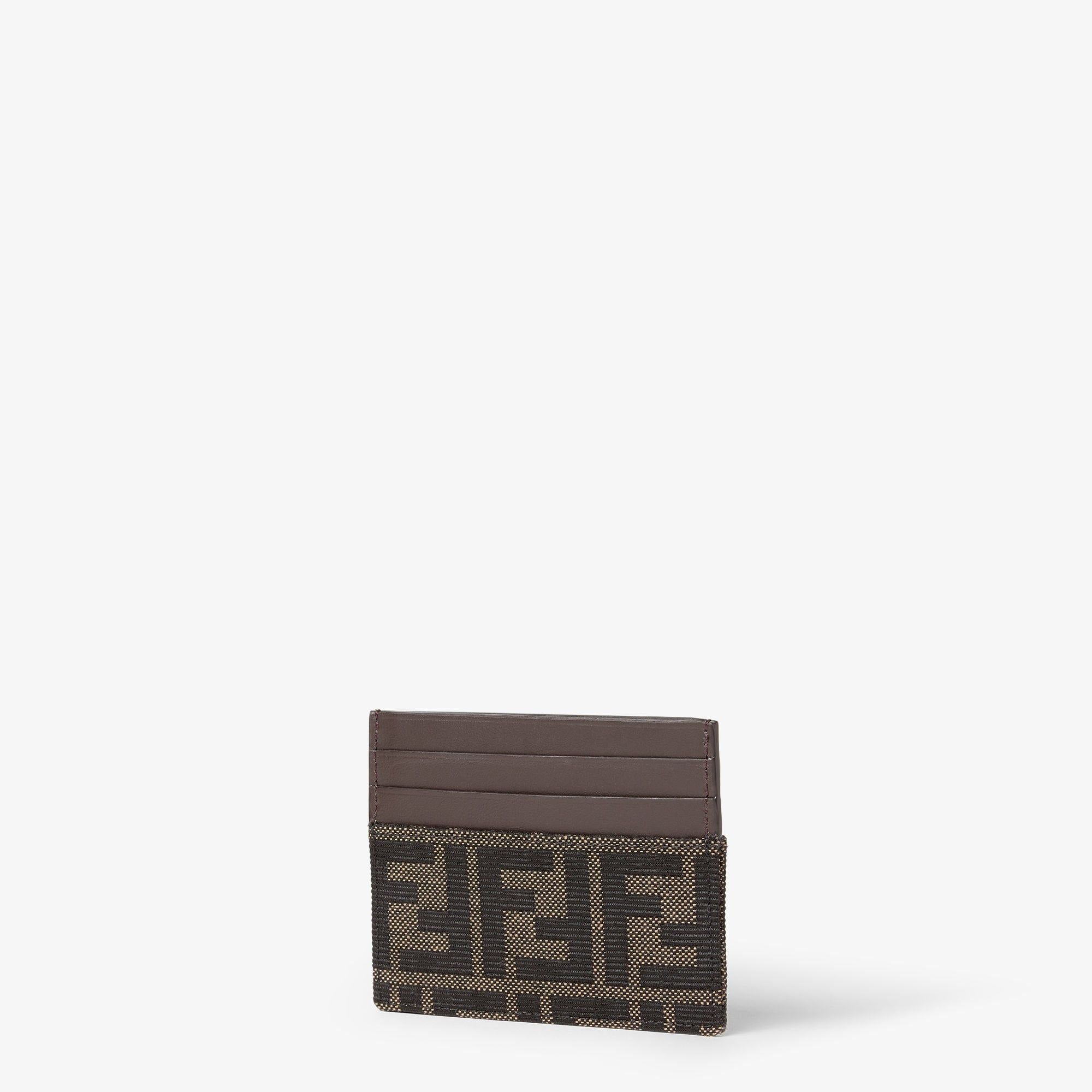  Ví Fendi FF Jacquard Card Holder 'Brown' 