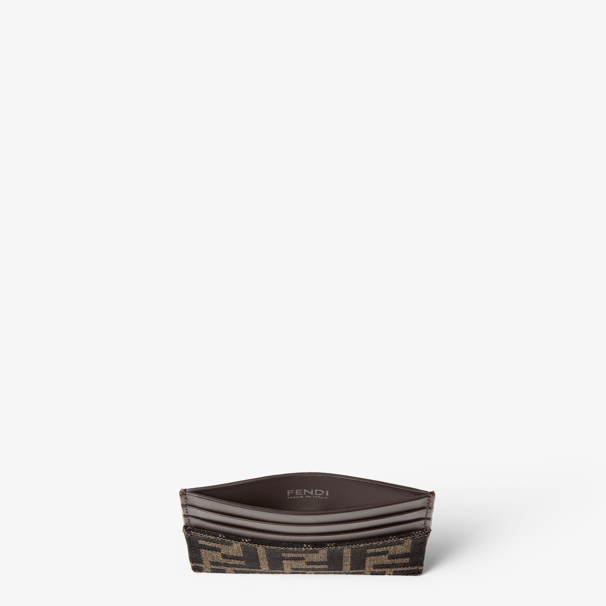  Ví Fendi FF Jacquard Card Holder 'Brown' 