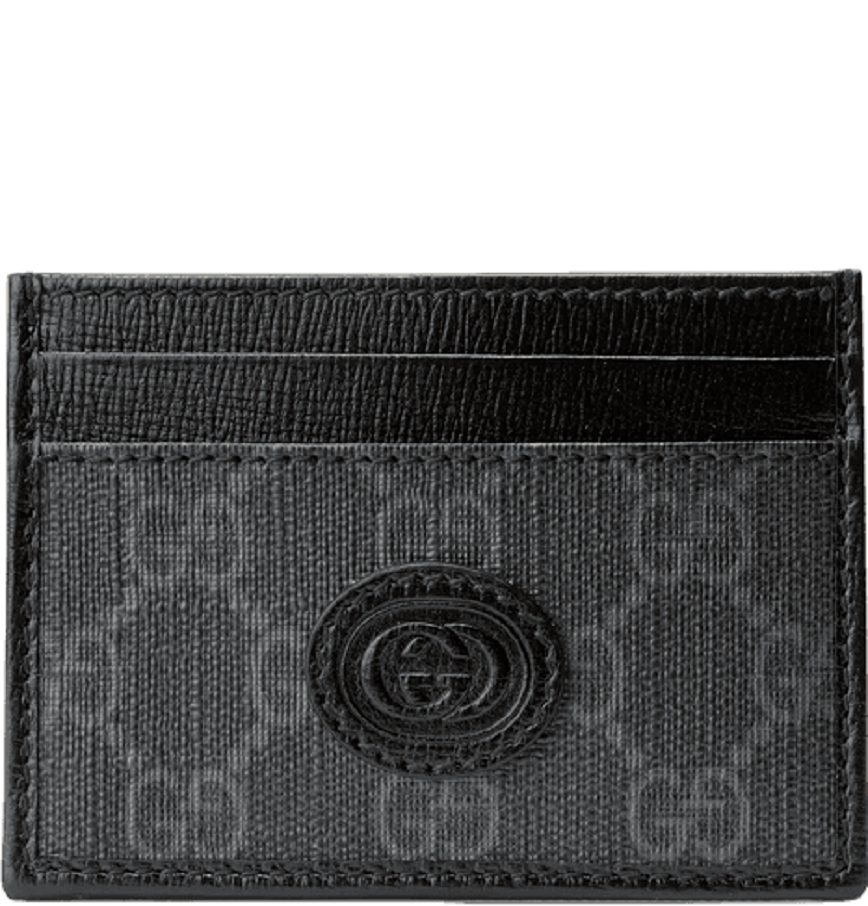  Ví Gucci Card Case Interlocking G 'Black' 