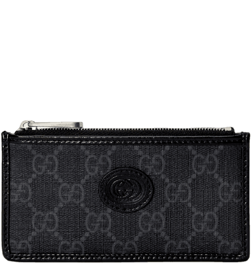  Ví Gucci Card Case Interlocking G 'Black' 