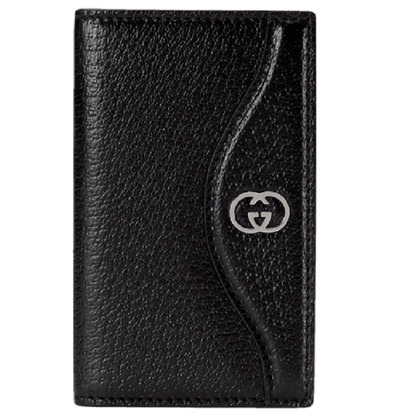  Ví Gucci Card Case Interlocking G 'Black' 