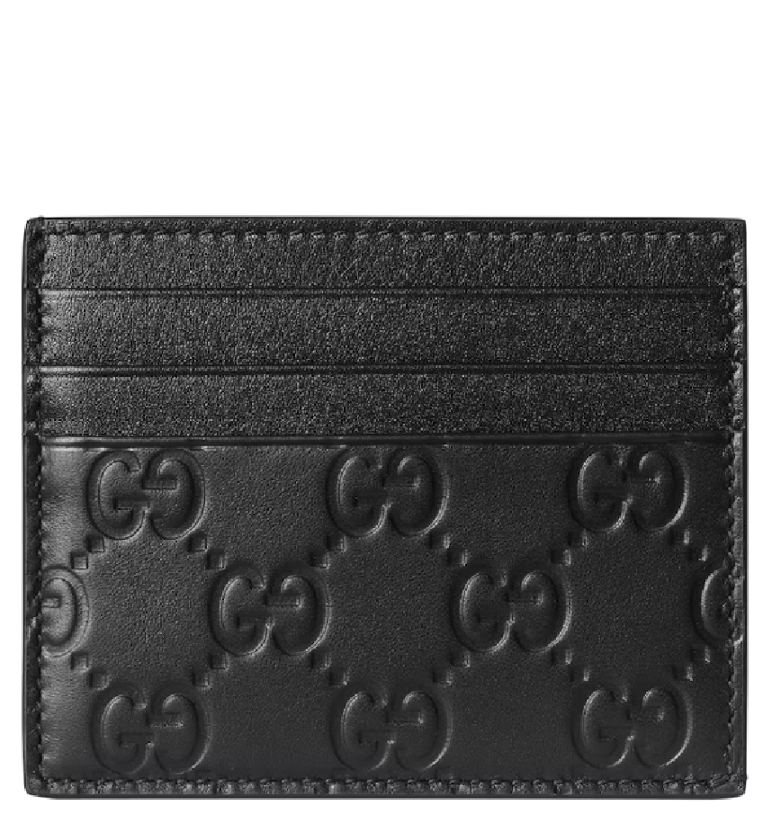  Ví Gucci GG Emblem Card Case 'Black' 