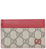  Ví Gucci Monogram Card Holder 'Beige Red' 