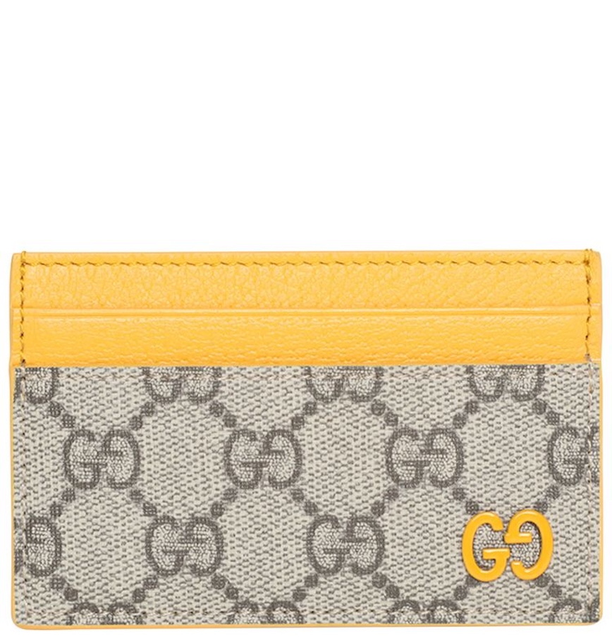  Ví Gucci Monogram Card Holder 'Beige Yellow' 