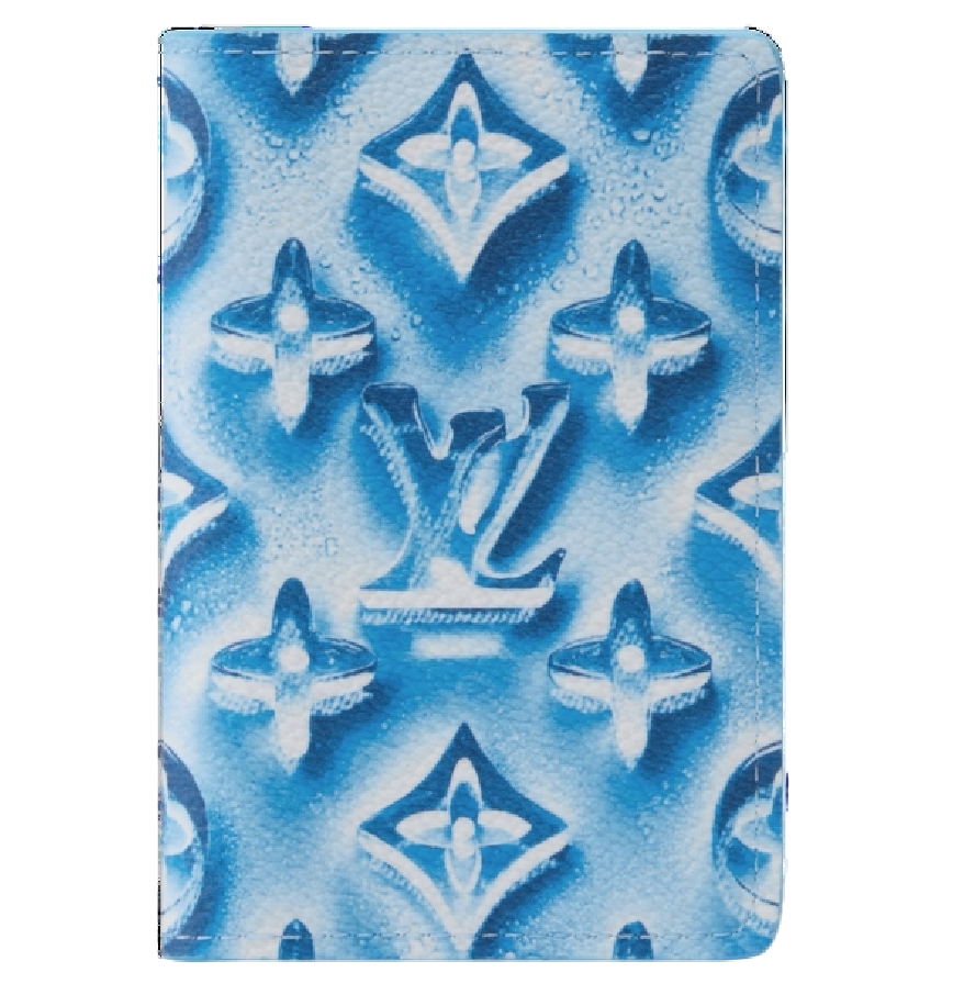  Ví Louis Vuitton Pocket Organiser 'Frozen Blueberry Blue' 