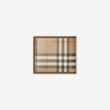  Ví Nam Burberry Check Bifold Coin Wallet 'Beige' 