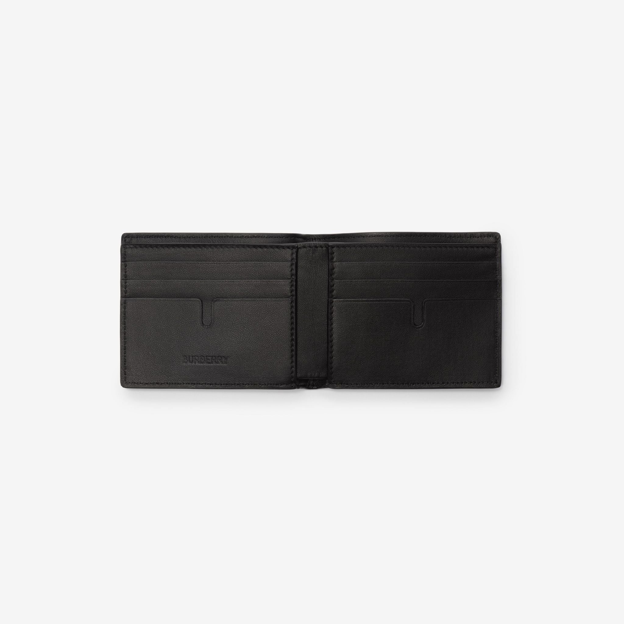  Ví Nam Burberry City Check Slim Bifold Wallet 'Grey' 
