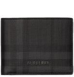  Ví Nam Burberry City Check Slim Bifold Wallet 'Grey' 