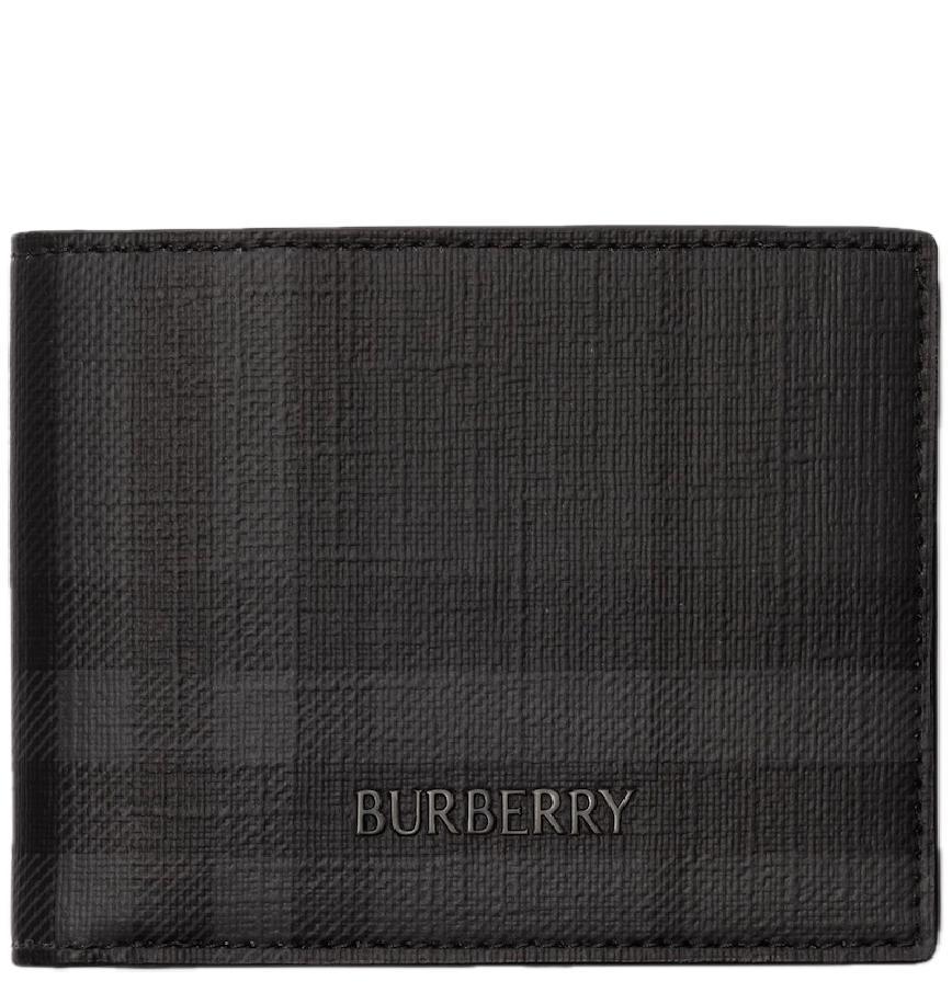  Ví Nam Burberry City Check Slim Bifold Wallet 'Grey' 