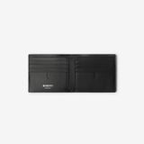  Ví Nam Burberry Leather Wallet 'Navy' 