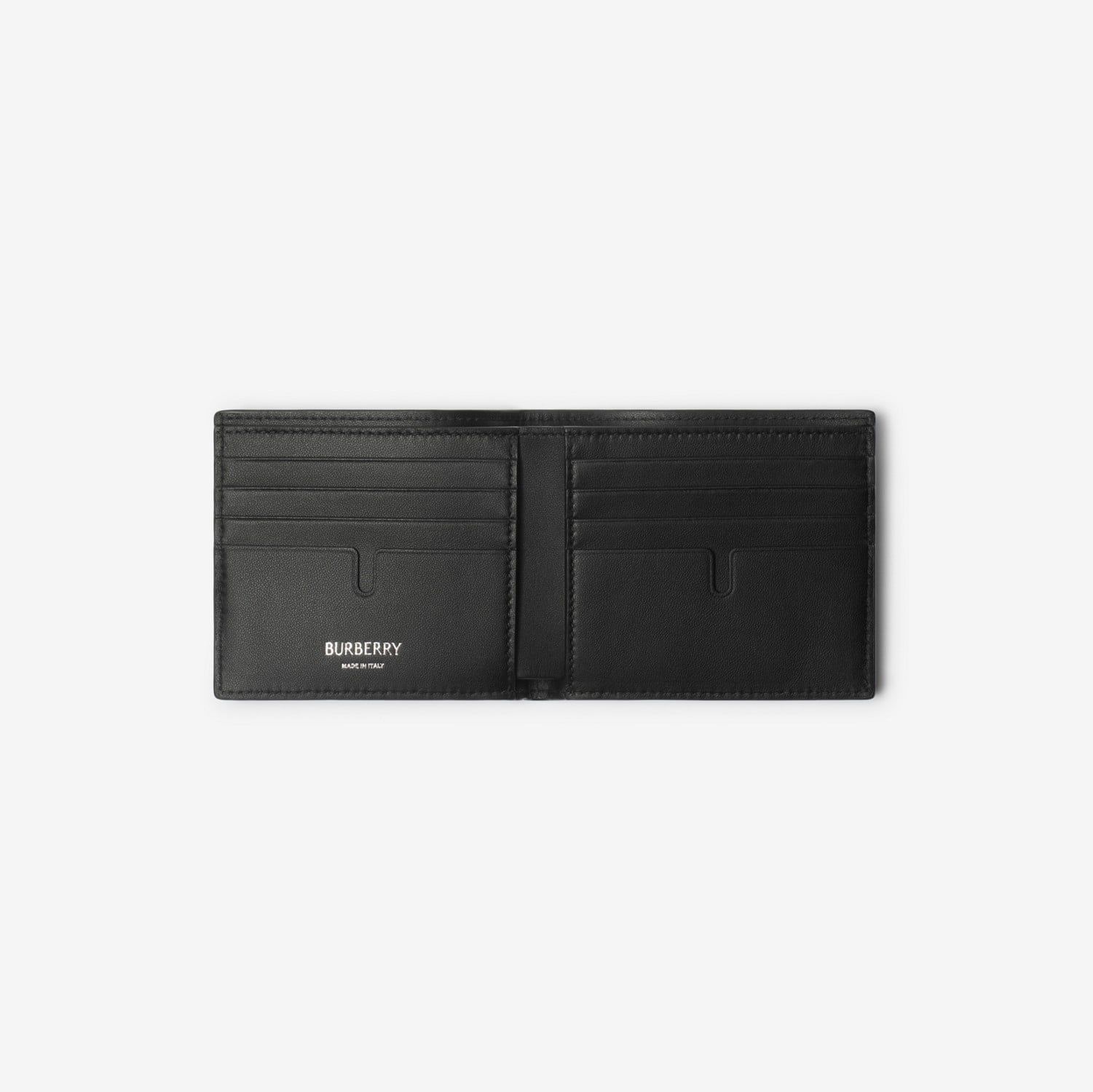  Ví Nam Burberry Leather Wallet 'Navy' 