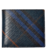  Ví Nam Burberry Leather Wallet 'Navy' 