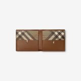  Ví Nam Burberry Pop Check Bifold Wallet 'Brown' 