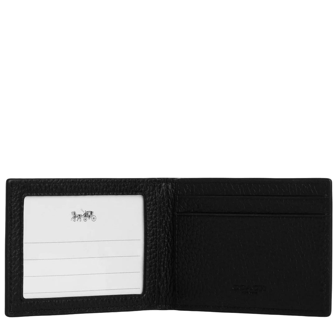  Ví Nam Coach Compact Billfold Wallet 'Black' 
