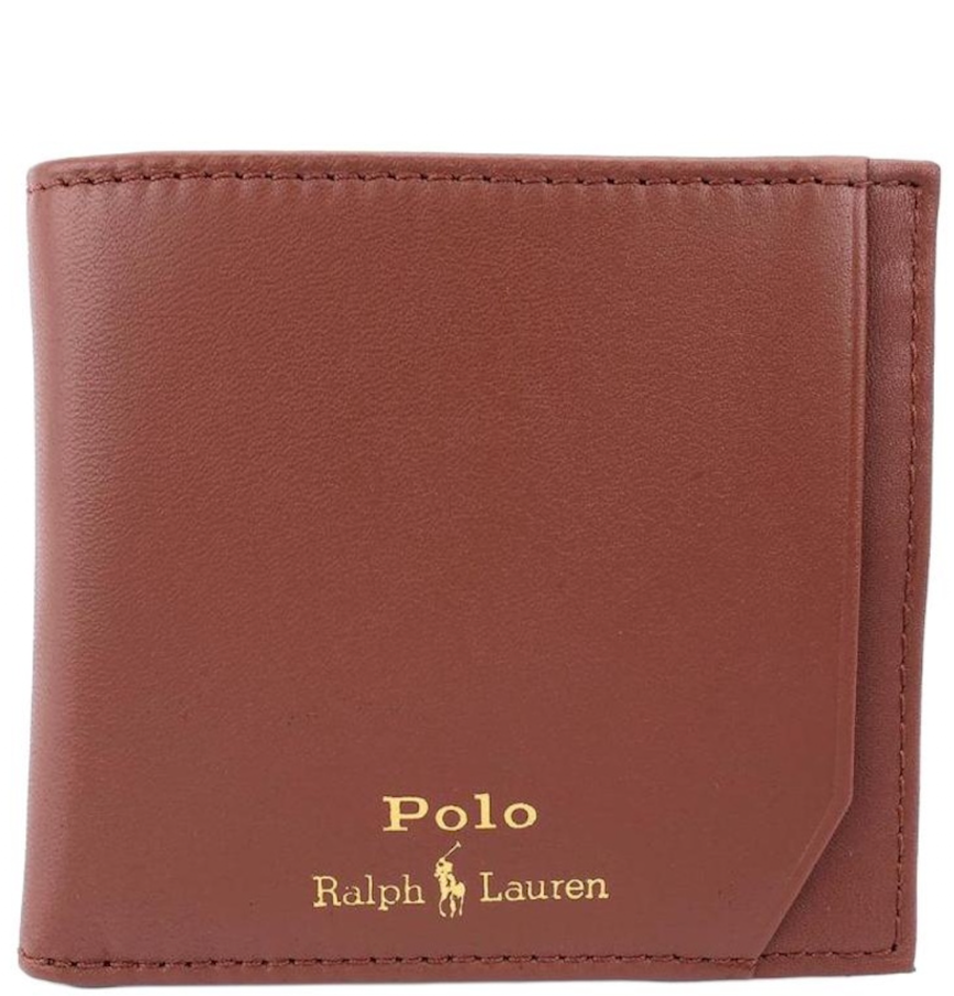  Ví Nam Polo Ralph Lauren Leather Wallet 'Brown' 