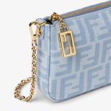  Ví Nữ Fendi Tube Pouch 'Blue' 