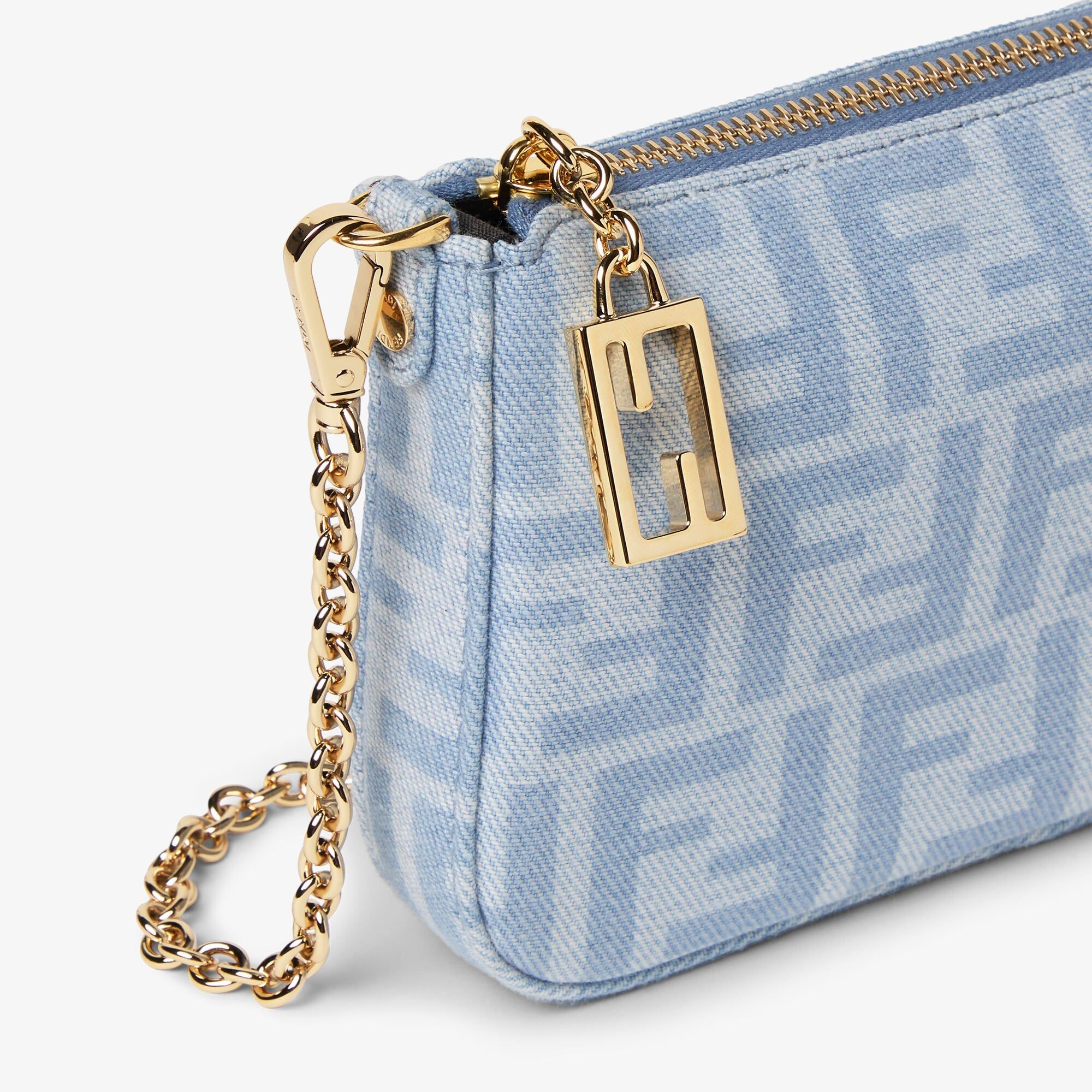  Ví Nữ Fendi Tube Pouch 'Blue' 